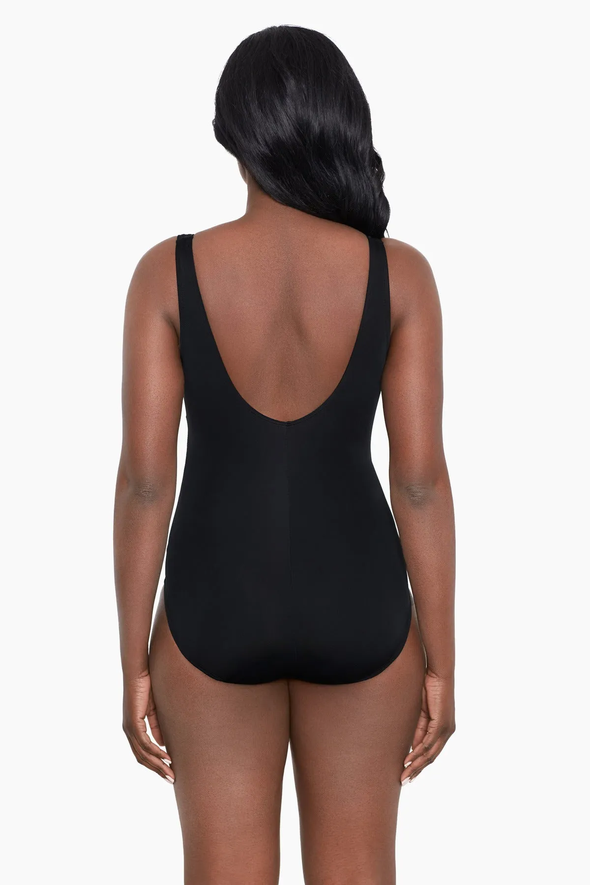 Fan Tank Long Torso One Piece Swimsuit Colorblock sold by Longitude product image thumbnail 3