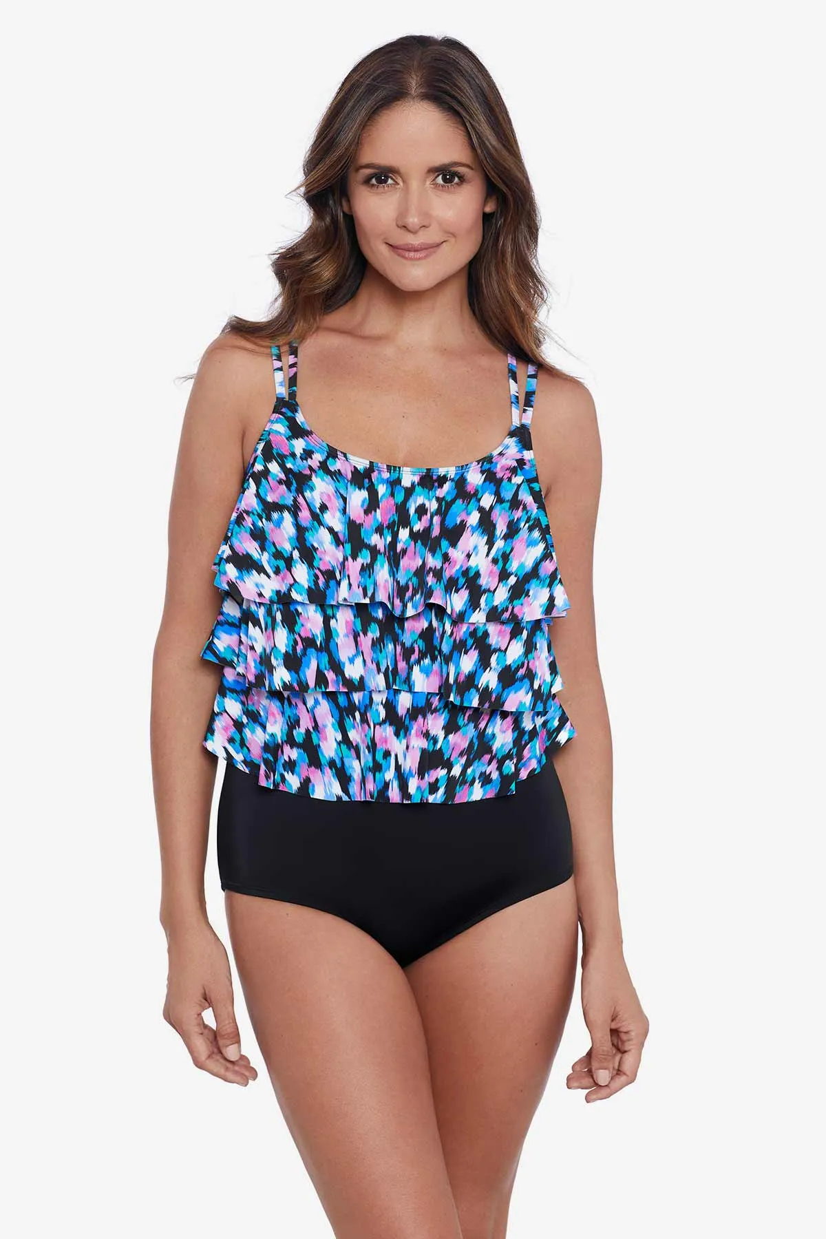 Triple Tier Fauxkini - Eternal Flame sold by Longitude