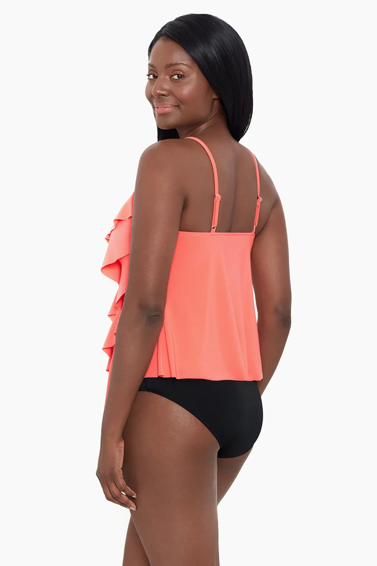 Rachel Tankini Top - Coral sold by Longitude product image thumbnail 2