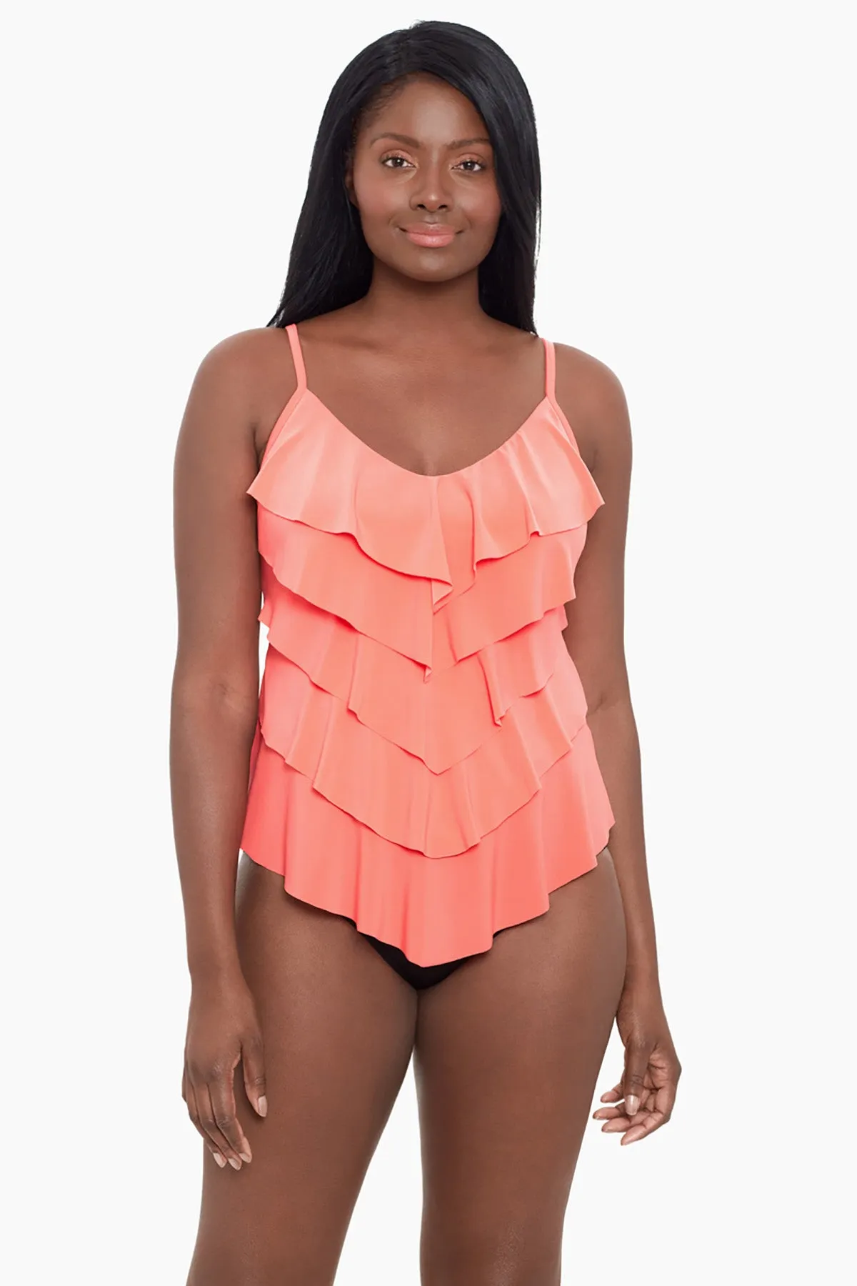 Rachel Tankini Top - Coral sold by Longitude