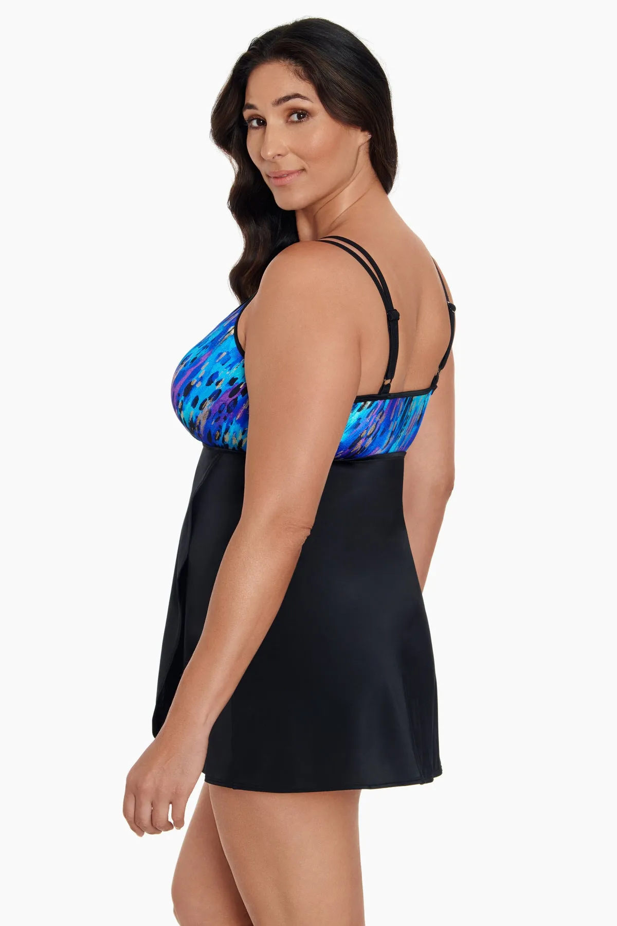Long Torso Flyaway Swim Dress - Leopard High sold by Longitude product image thumbnail 2