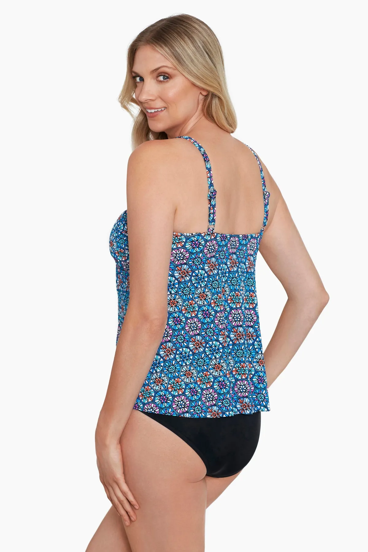 Side Ring Tankini Top Tile Play sold by Longitude product image thumbnail 2