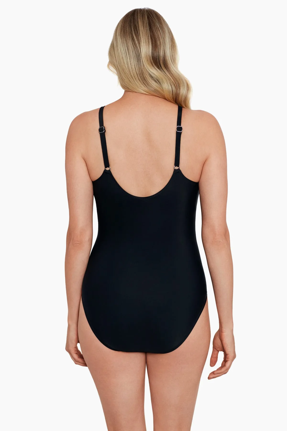 Draped High Neck Mio One Piece - Balinese Summer sold by Longitude product image thumbnail 3