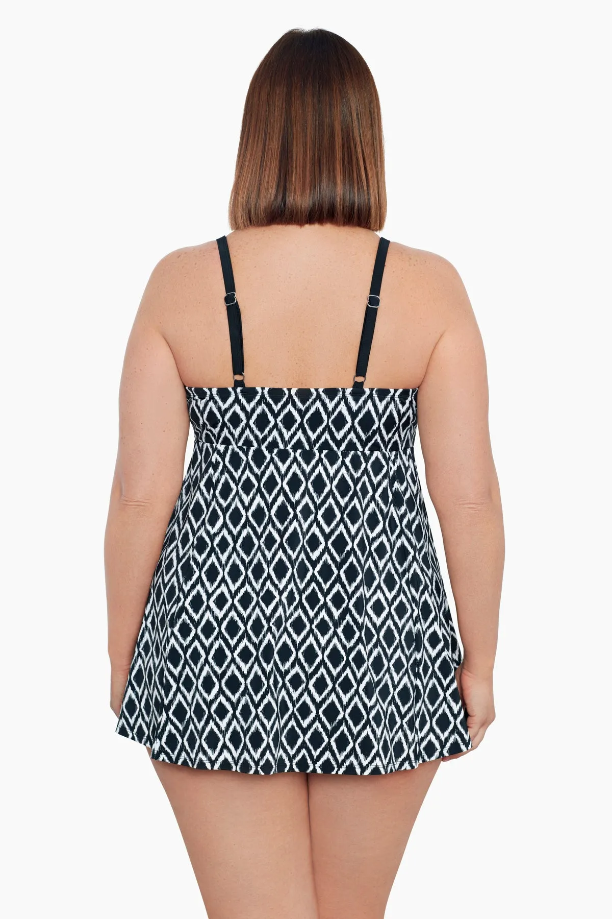 Plus Size Empire Swim Dress Batik Charm sold by Longitude product image thumbnail 3
