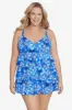 Magic Carpet Plus Size Triple Tier Swim Dress sold by Longitude