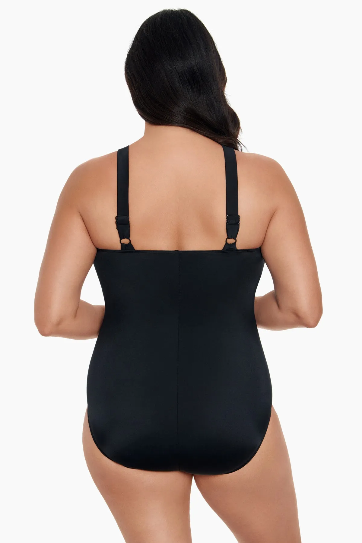 Long Torso Crossover Draped One Piece - Majorca sold by Longitude product image thumbnail 3