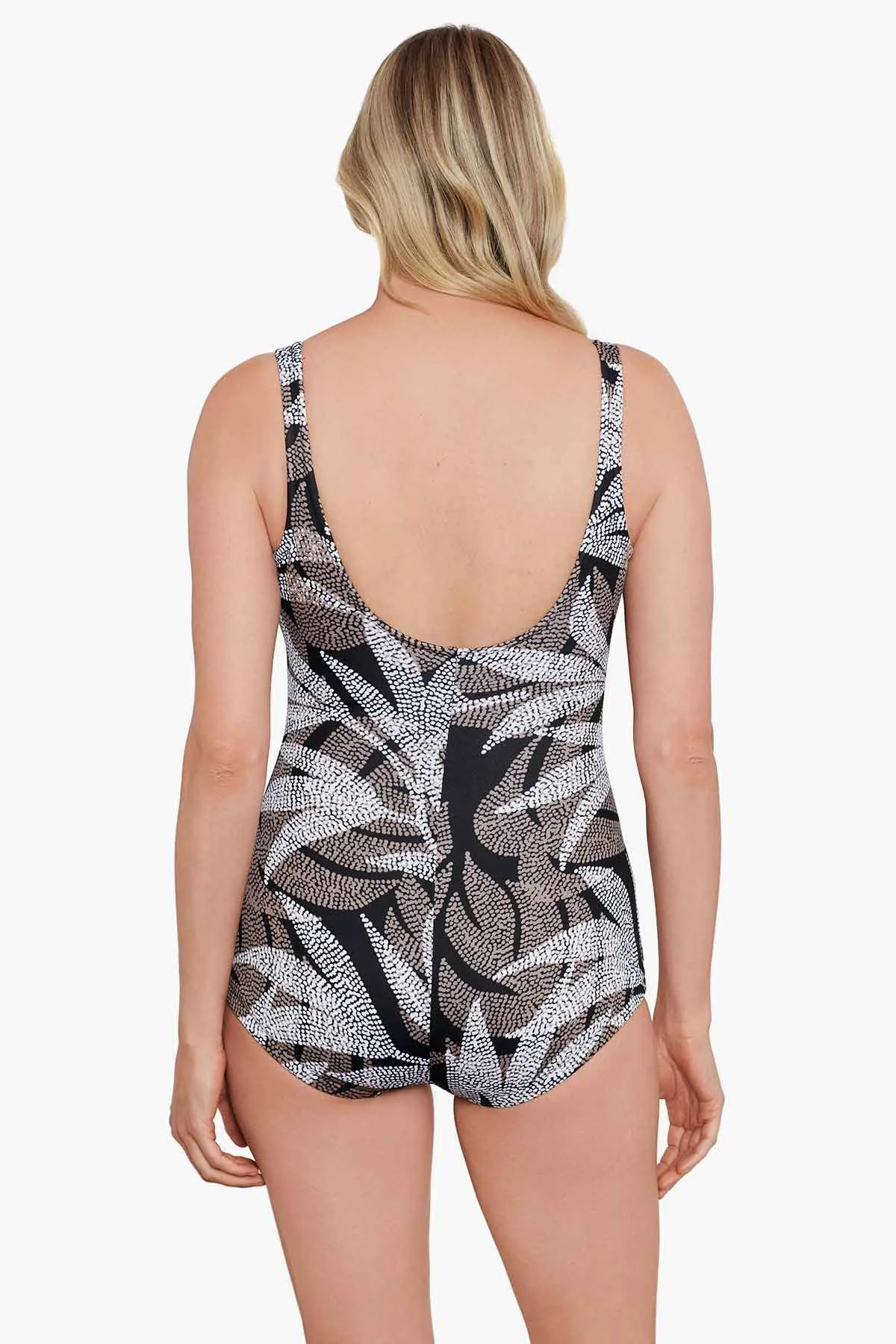 Shirred Front Girl Leg One Piece - Dot Leaf Me sold by Longitude product image thumbnail 3