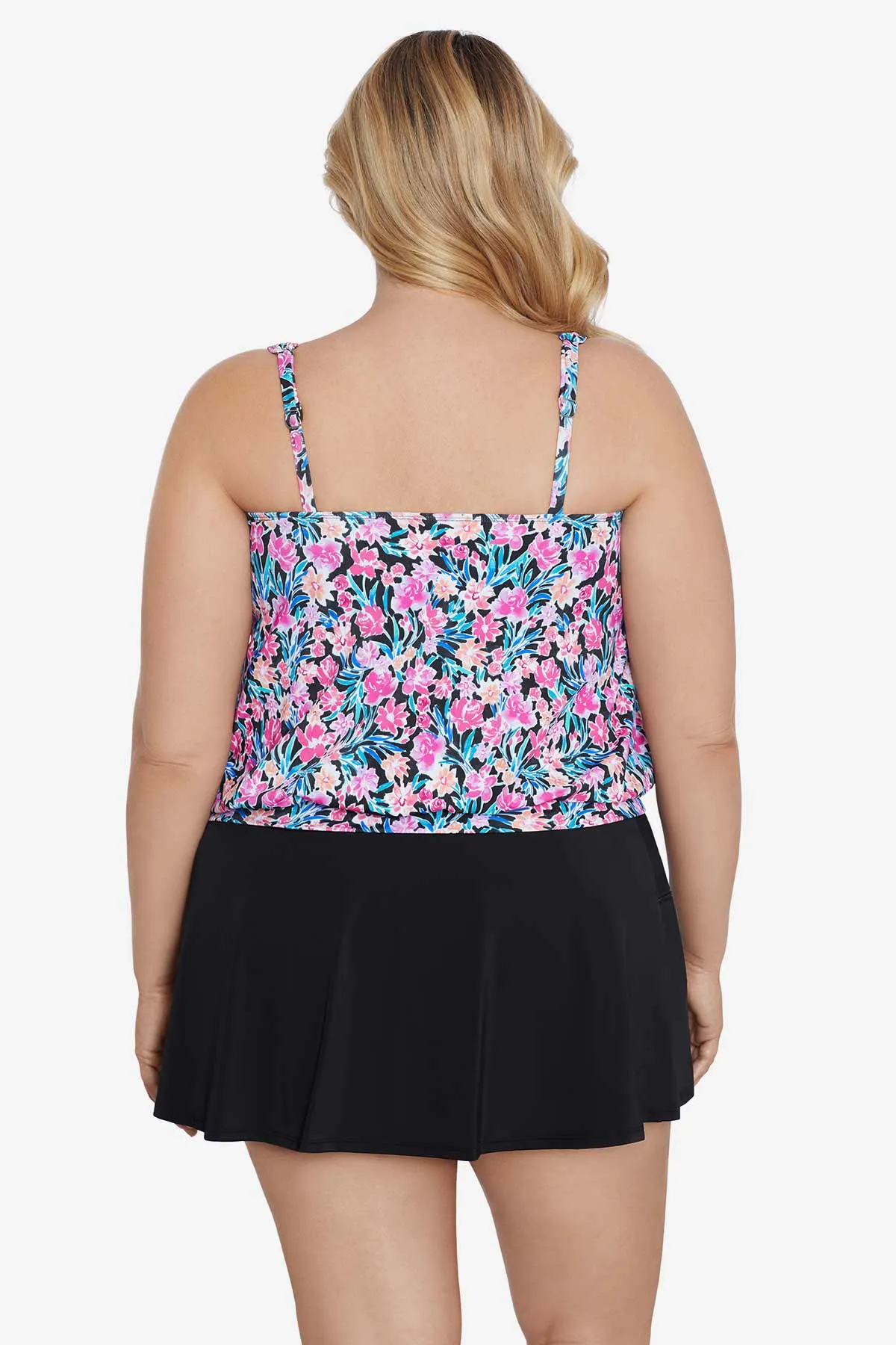 Plus Size Shirred Neck Blouson Top - Florentine sold by Longitude product image thumbnail 3