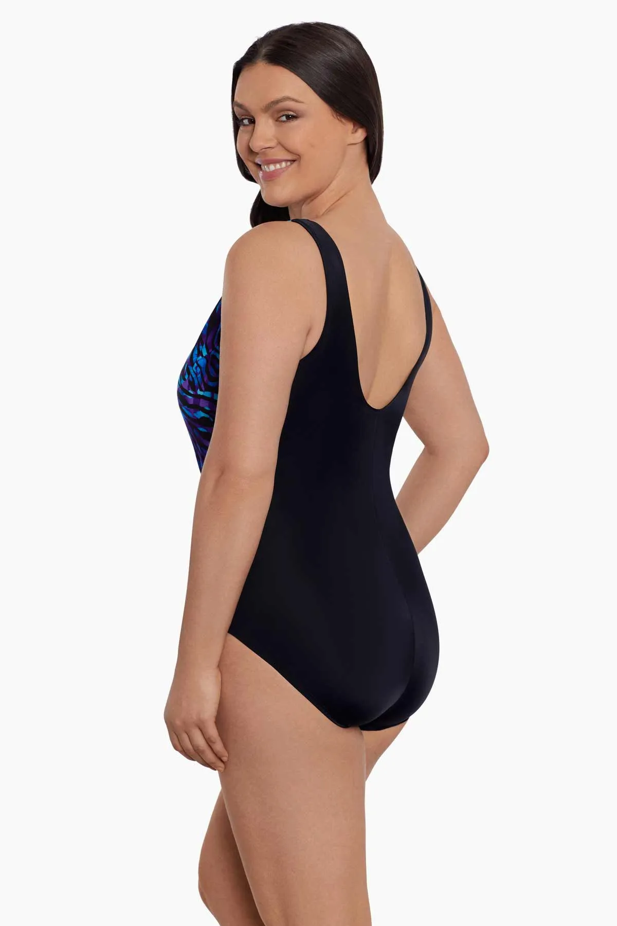 Long Torso Belted Surplice One Piece - Painted Safari sold by Longitude product image thumbnail 2