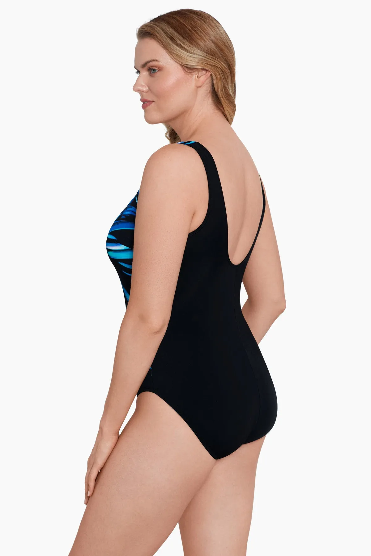 Long Torso Twist Pull Sash Tank One Piece - Landslide sold by Longitude product image thumbnail 2