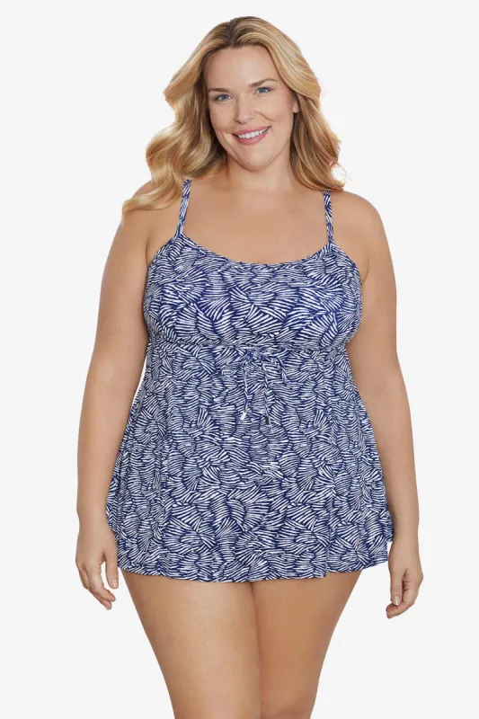 Plus Size Empire Swimdress Shifting Shapes sold by Longitude