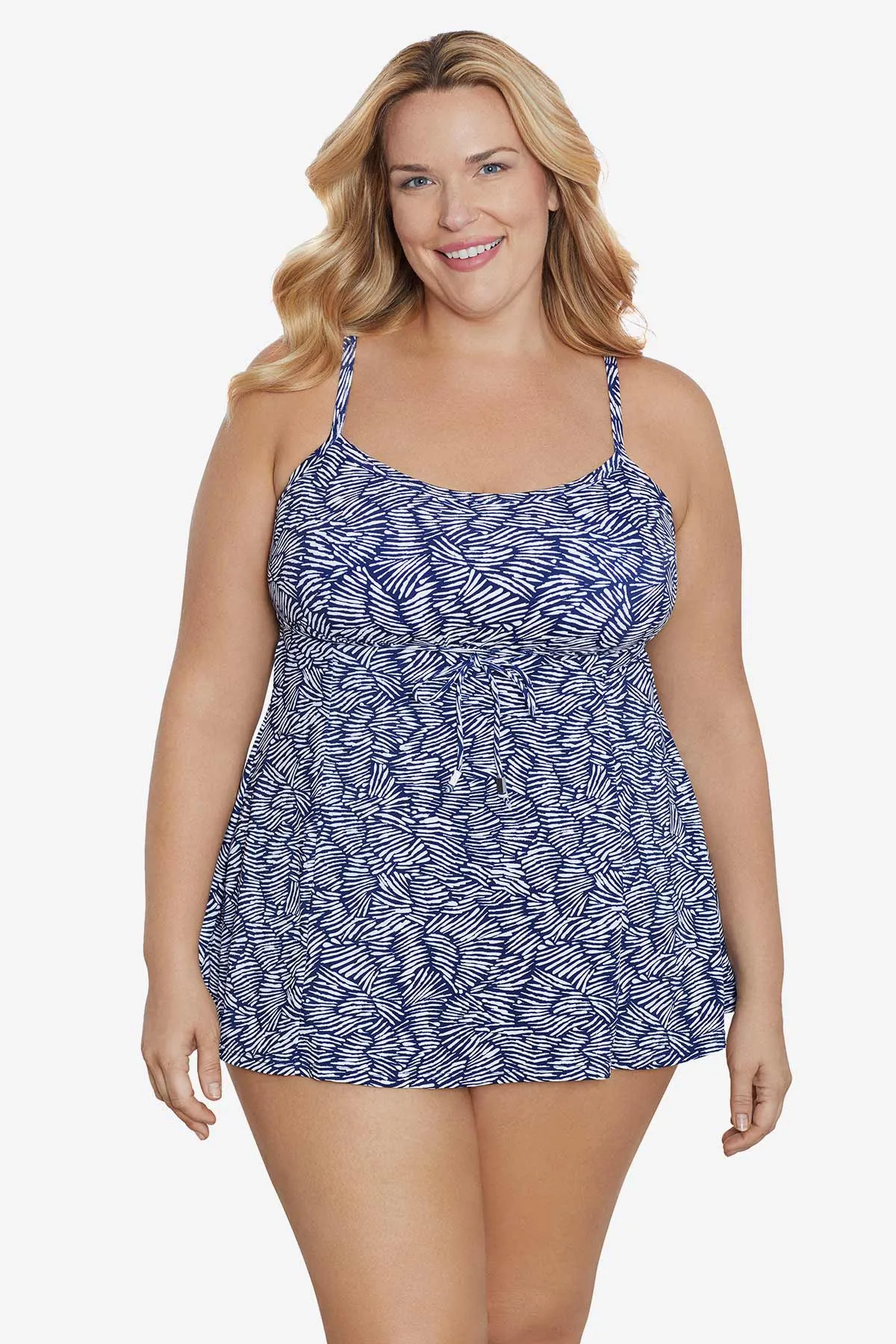 Plus Size Empire Swim Dress - Shifting Shapes sold by Longitude
