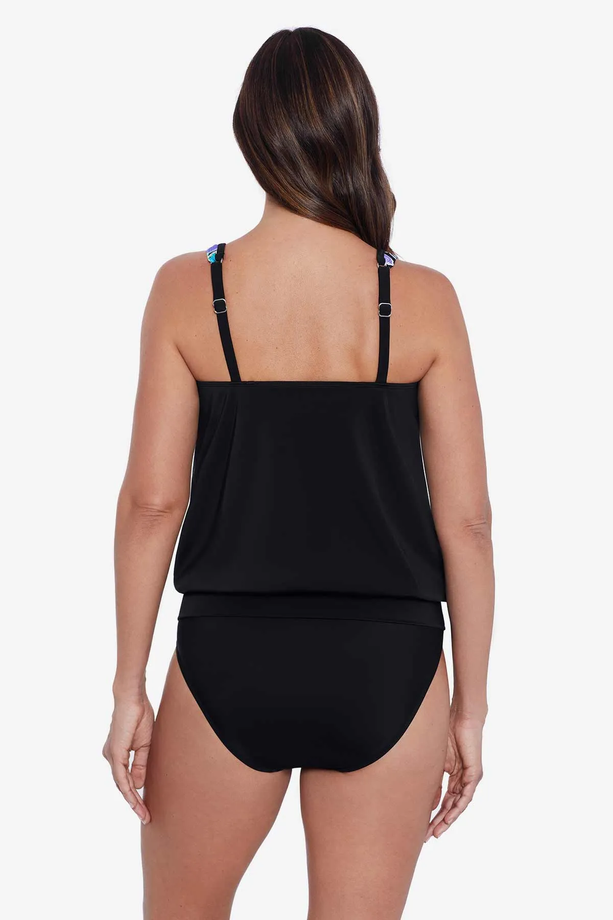 Shirred Neck Blouson Underwire With Bra Back On The Fence sold by Longitude product image thumbnail 3