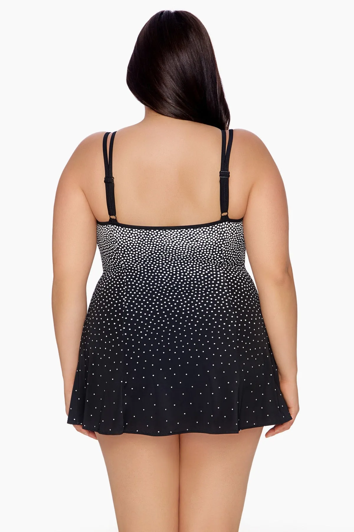 Plus Size Long Torso Empire Swim Dress - Summer Storm sold by Longitude product image thumbnail 2