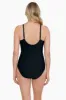 Draped High Neck Mio One Piece - Wild Leaf sold by Longitude
