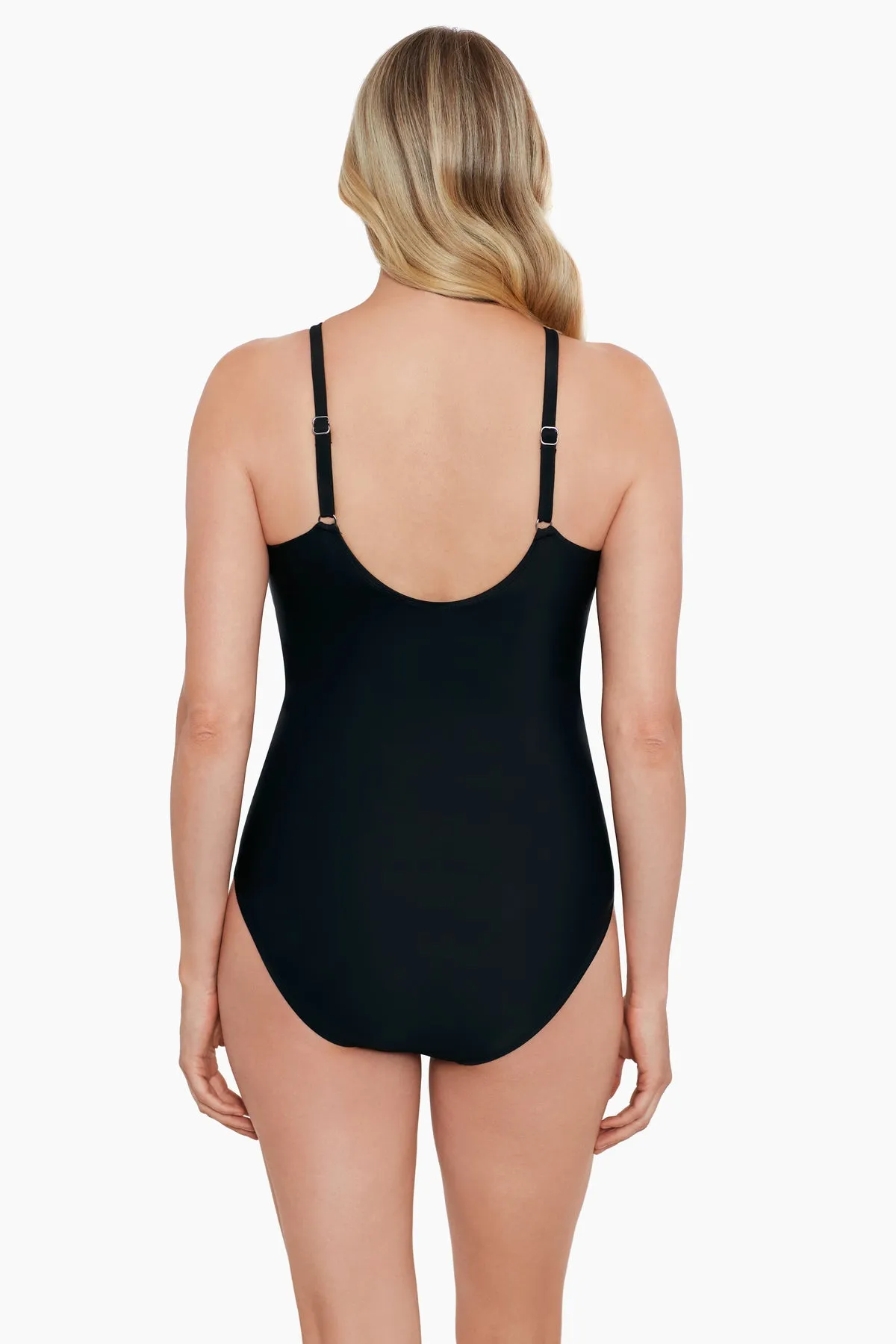 Draped High Neck Mio One Piece - Wild Leaf sold by Longitude product image thumbnail 3