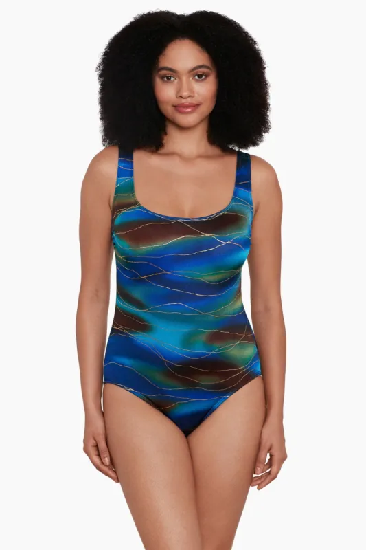 Long Torso Double X-Back One Piece - Bryant Park sold by Longitude