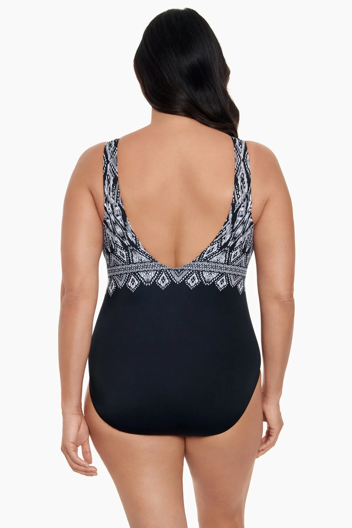 Scoopback Highneck Long Torso One Piece Swimsuit Lace Affair sold by Longitude product image thumbnail 3