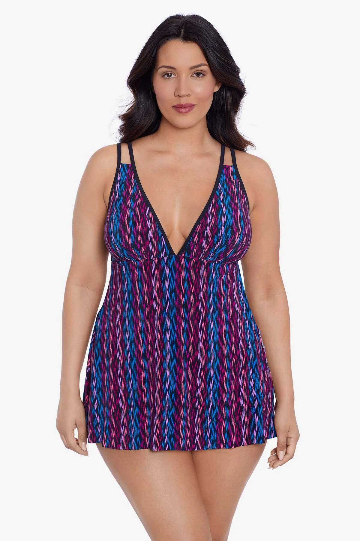 Tracey Swim Dress - Serape Stripe sold by Longitude
