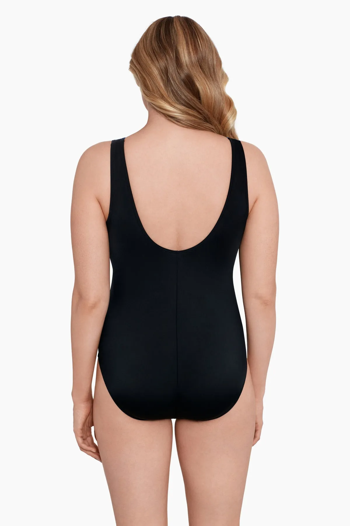 Long Torso Side Shirred Surplice One Piece - Natural Riches sold by Longitude product image thumbnail 3