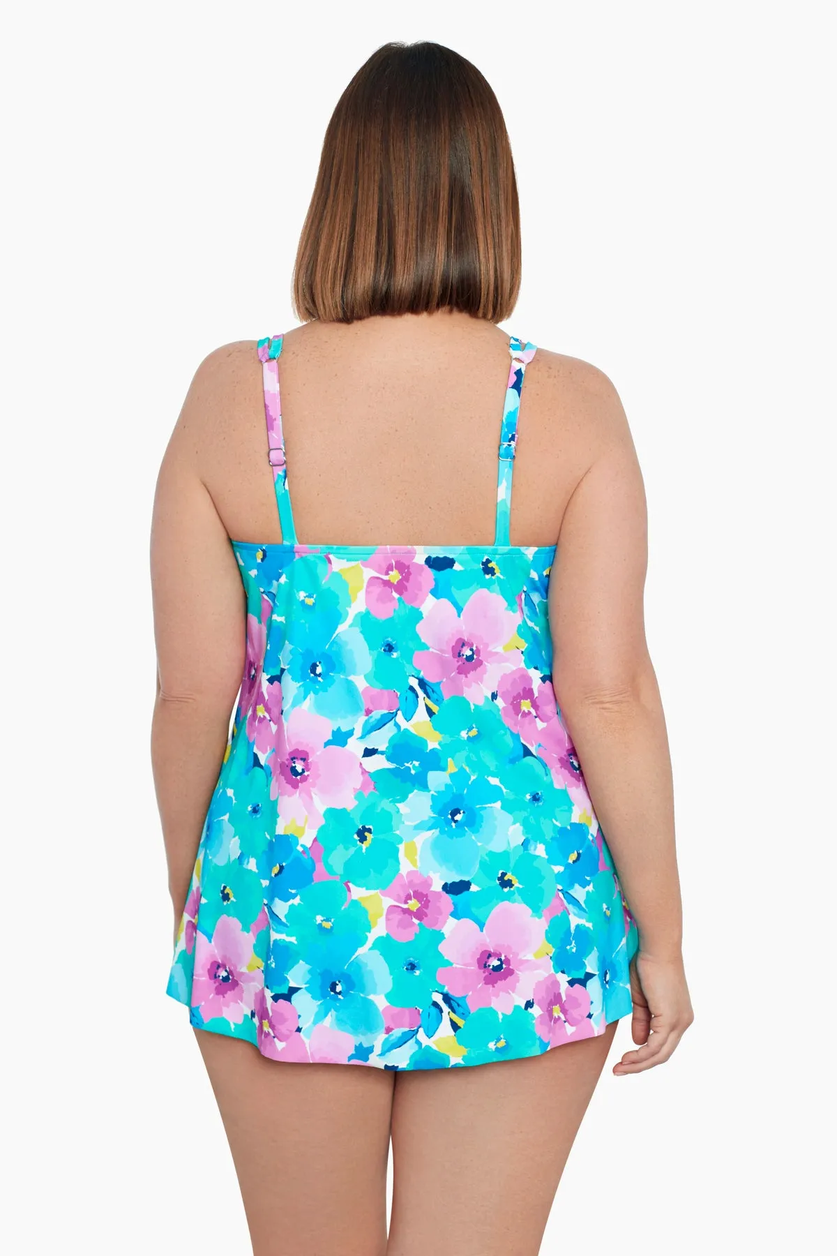 Plus Size Princess Seam Fauxkini - Hidden Garden sold by Longitude product image thumbnail 3