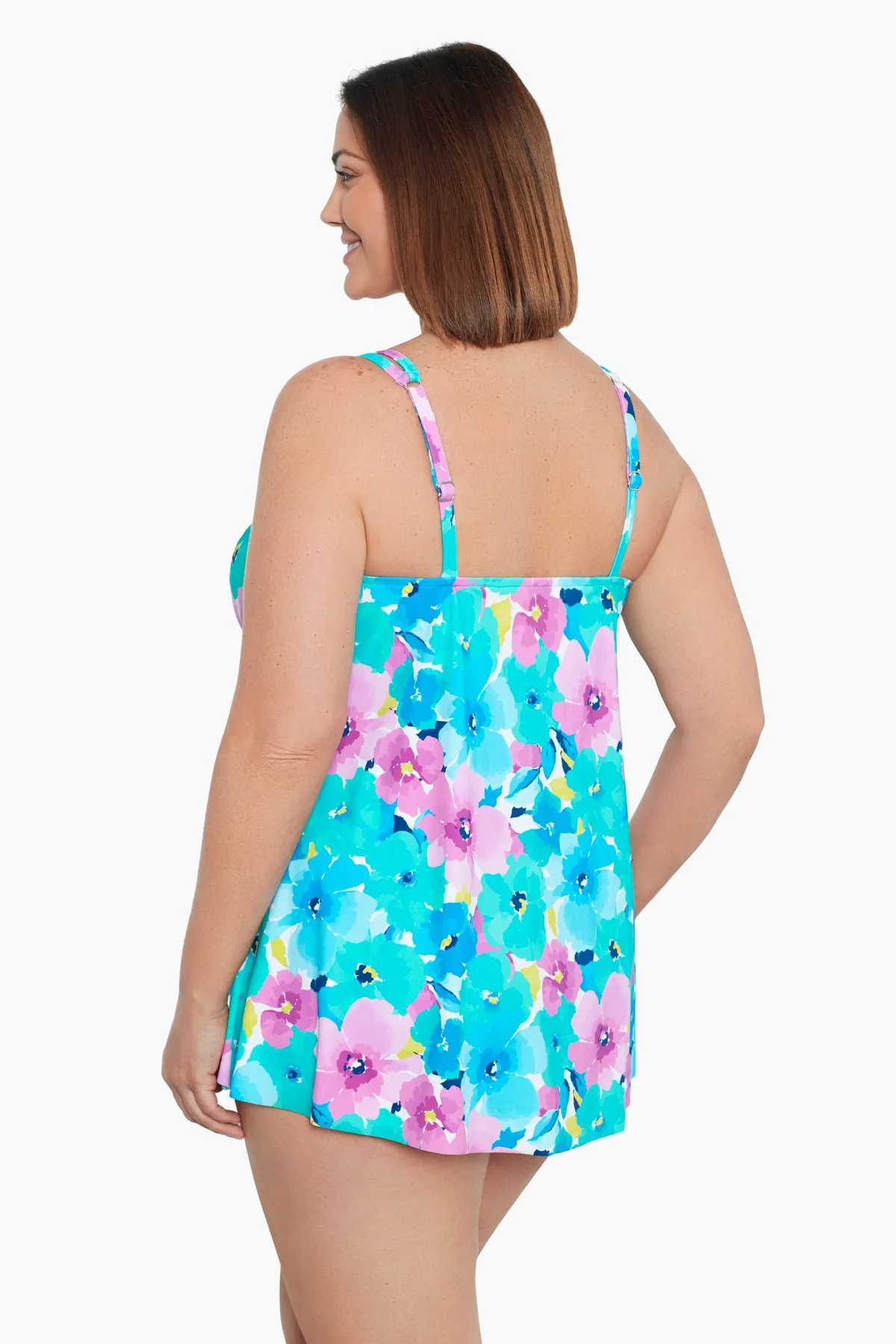 Plus Size Princess Seam Fauxkini - Hidden Garden sold by Longitude product image thumbnail 2