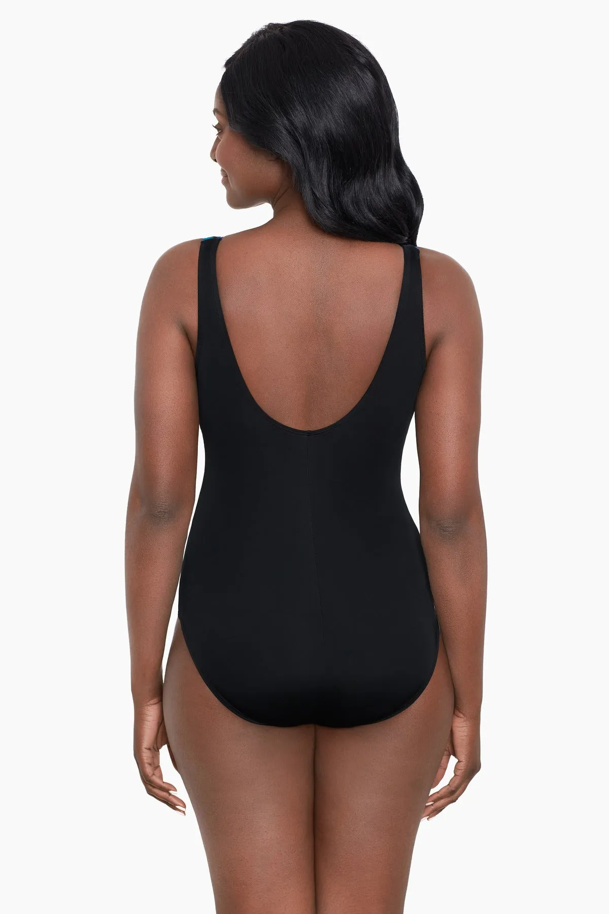 Plus Size Ruffle Surplice Long Torso One Piece Swimsuit Sunshower sold by Longitude product image thumbnail 3