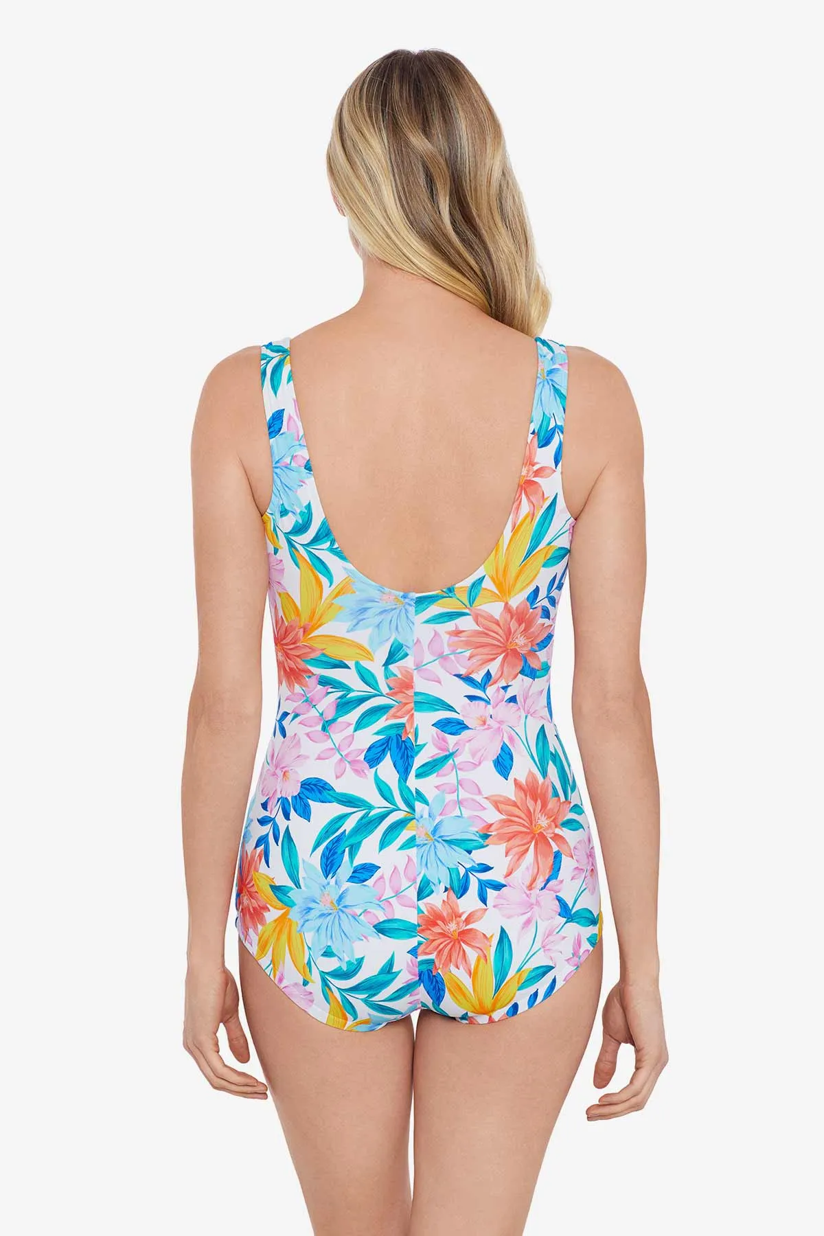 Ruffle Neck Girl Leg One Piece - Tropical Breeze sold by Longitude product image thumbnail 3