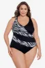 Long Torso Faux Surplice Tank - Animal Instinct sold by Longitude