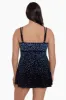 Long Torso Empire Princess Seam Swim Dress - Rainbow Sprinkles sold by Longitude