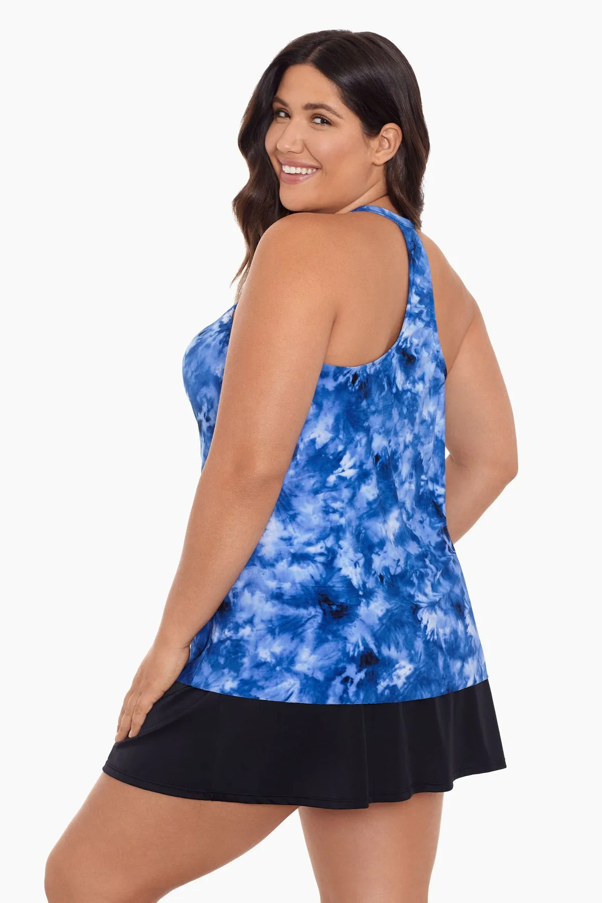 Plus Size Bili Tankini Top - Shibori Dream sold by Longitude product image thumbnail 4