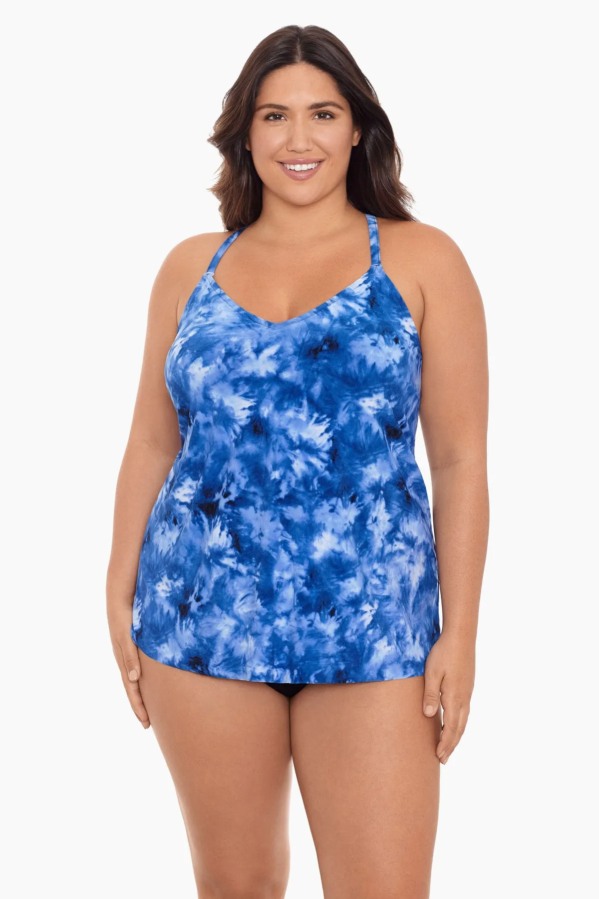 Plus Size Bili Tankini Top - Shibori Dream sold by Longitude product image thumbnail 2
