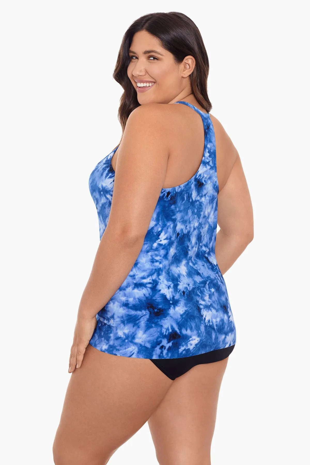 Plus Size Bili Tankini Top - Shibori Dream sold by Longitude product image thumbnail 3