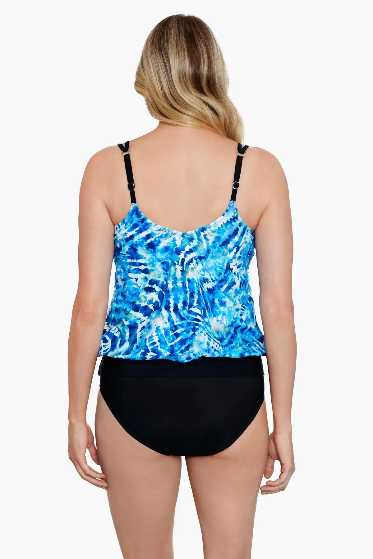 V-Neck Blouson Ring Tankini Top Wishy Washy sold by Longitude product image thumbnail 3