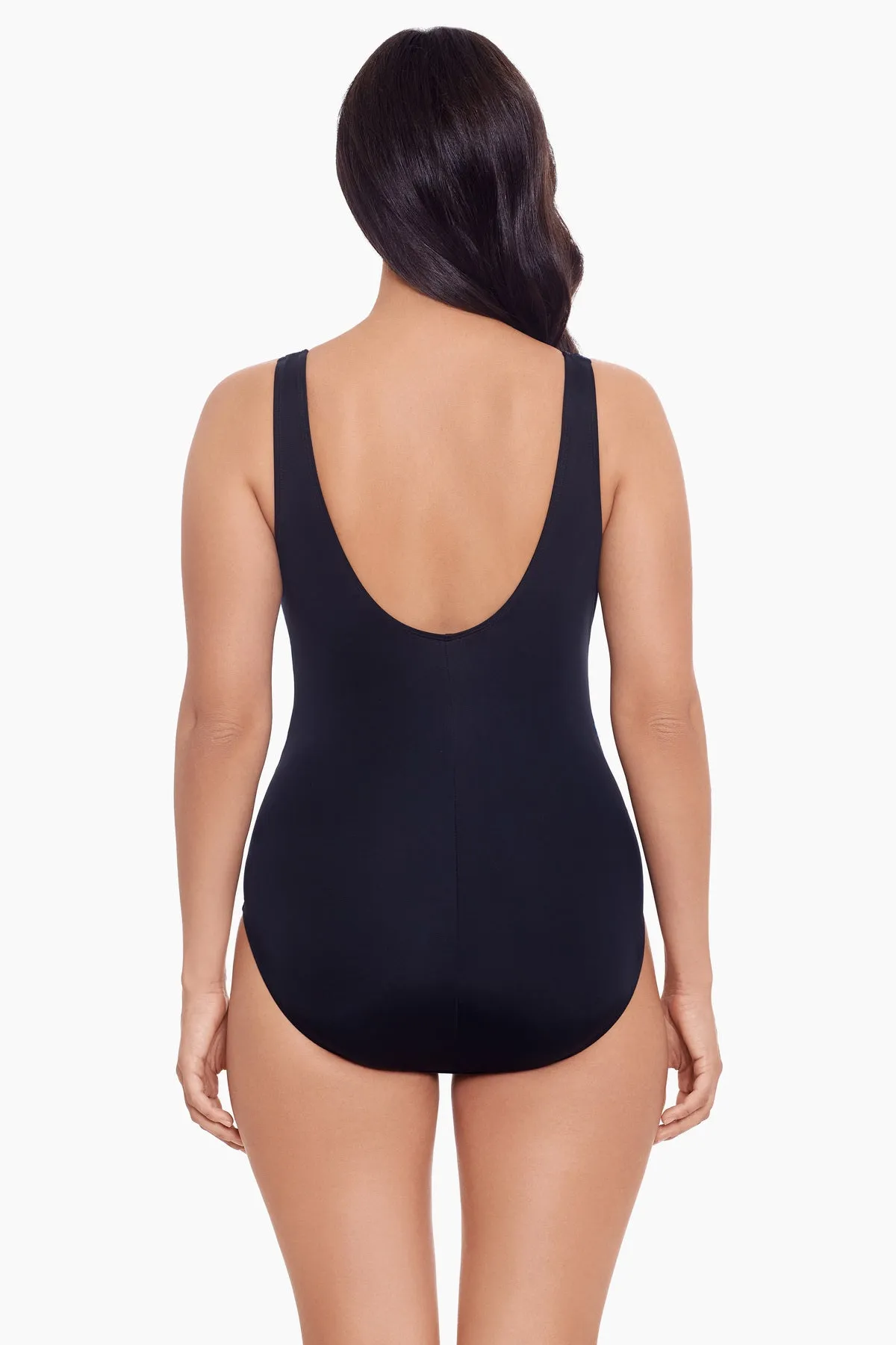 Ruched Sash Tank Long Torso One Piece Swimsuit sold by Longitude product image thumbnail 3