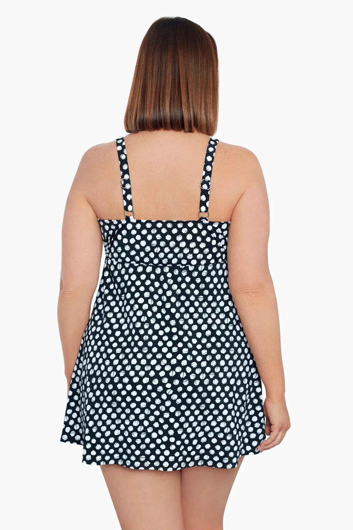Plus Size Triple Tier Swim Dress - Spots sold by Longitude product image thumbnail 3