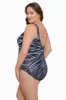 Night Point Plus Size Long Torso Panel Scoopneck One Piece sold by Longitude