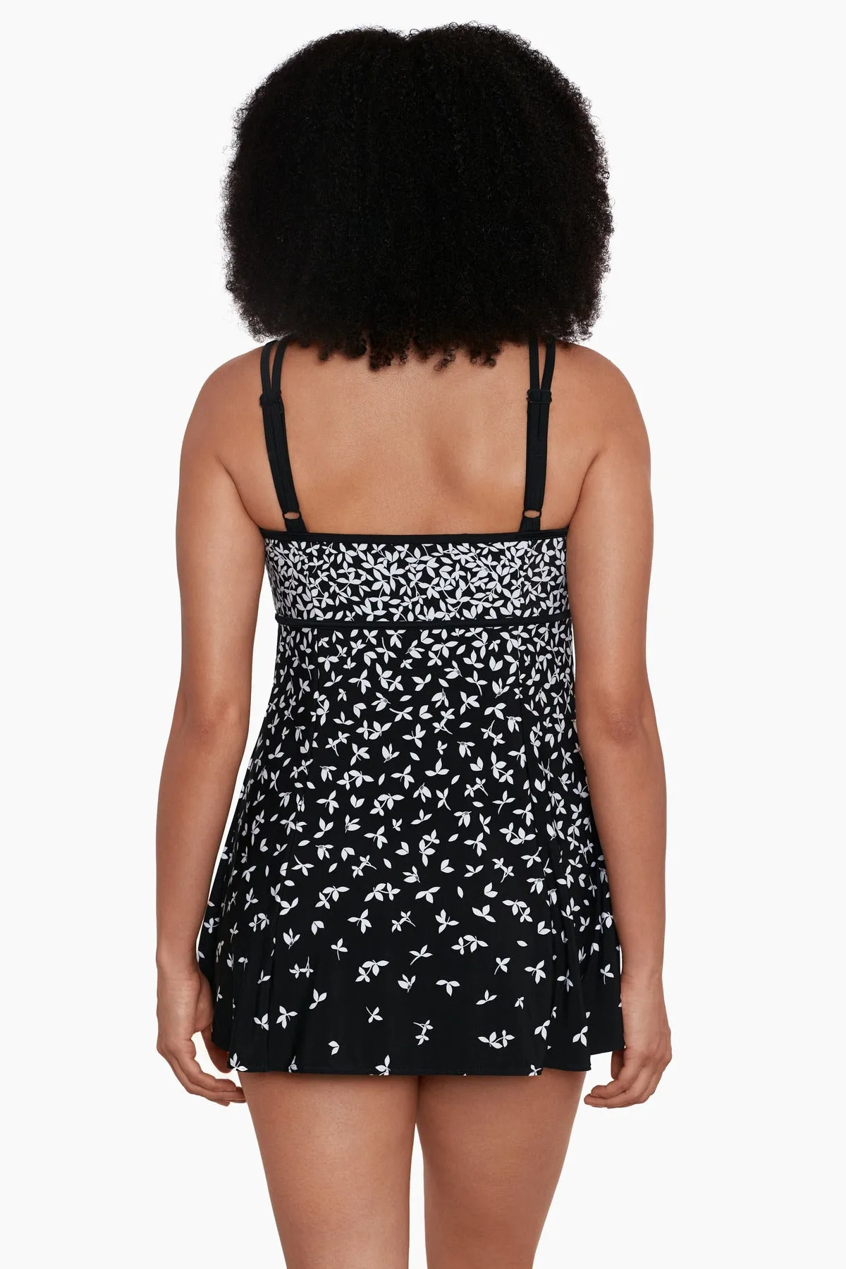 Long Torso Empire Princess Seam Swim Dress - Petals In Love sold by Longitude product image thumbnail 3