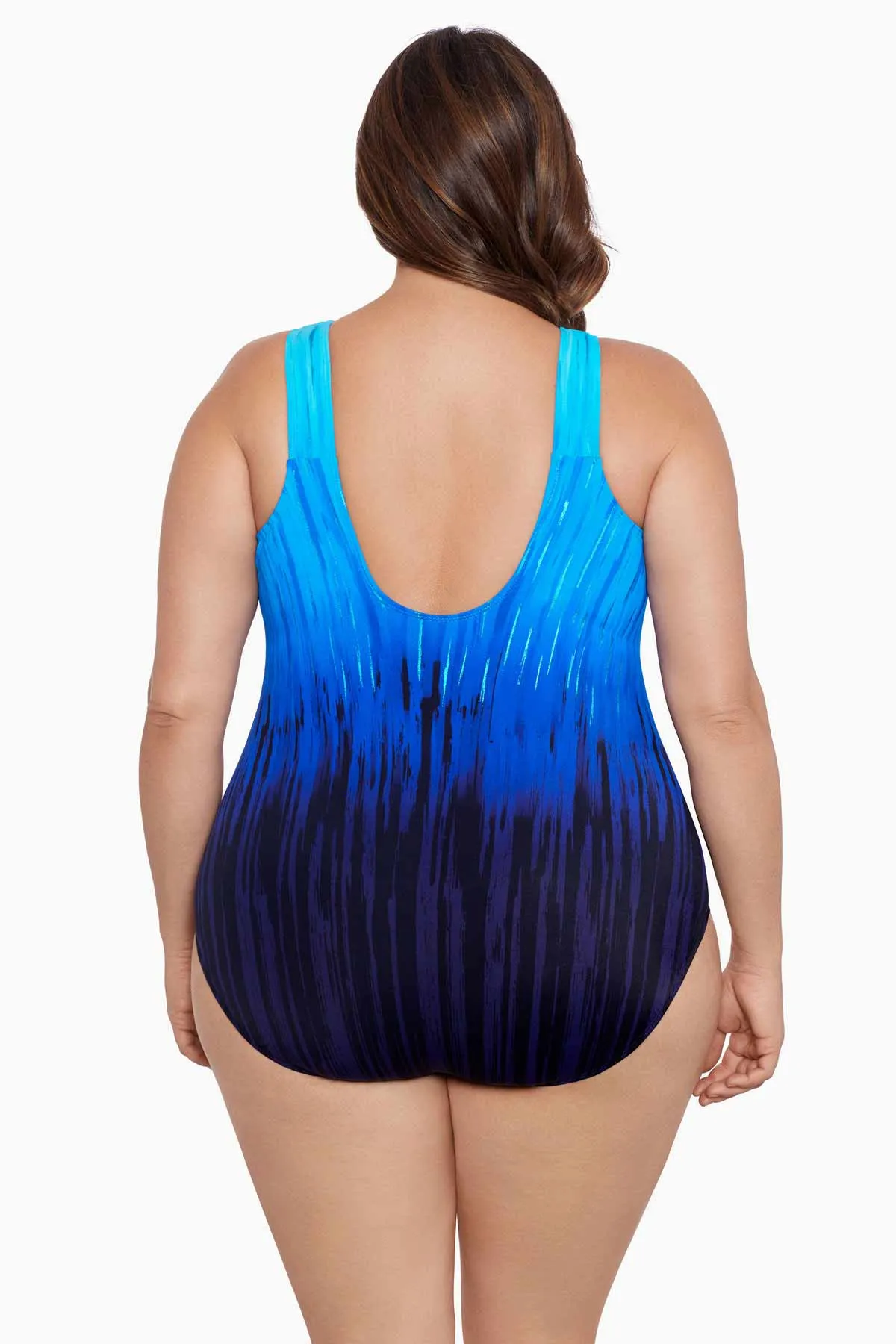 High Energy Plus Size Long Torso Scoopback High Neck One Piece sold by Longitude product image thumbnail 3