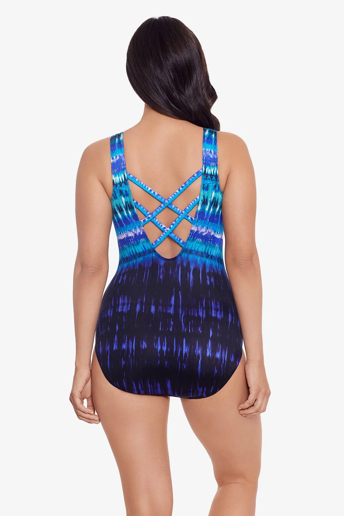 Double X-Back Tank Long Torso One Piece Swimsuit Secret Terrain sold by Longitude product image thumbnail 3