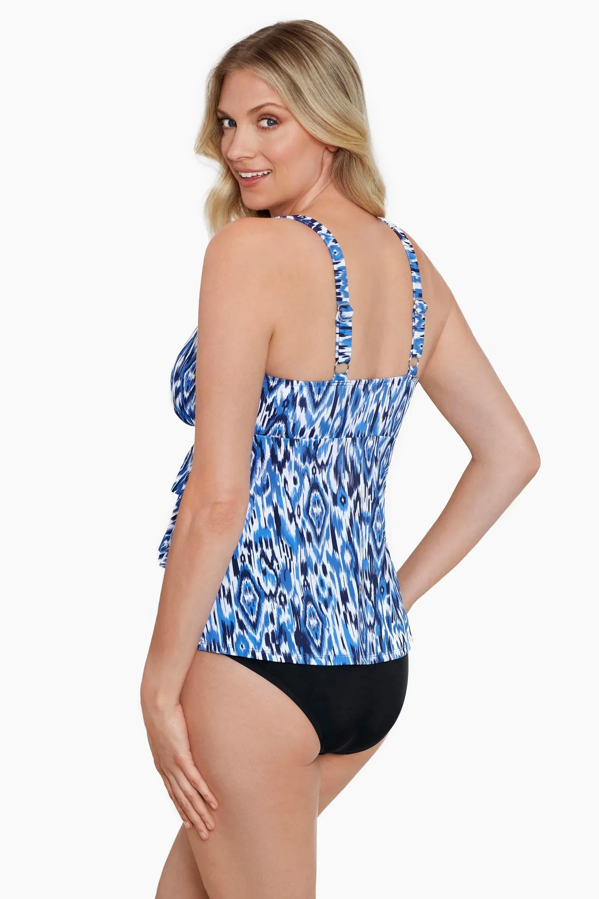 Triple Tier Tankini Top - Ikats Meow sold by Longitude product image thumbnail 2