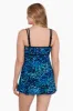 Long Torso Empire Princess Seam Swim Dress - Petals Apart sold by Longitude