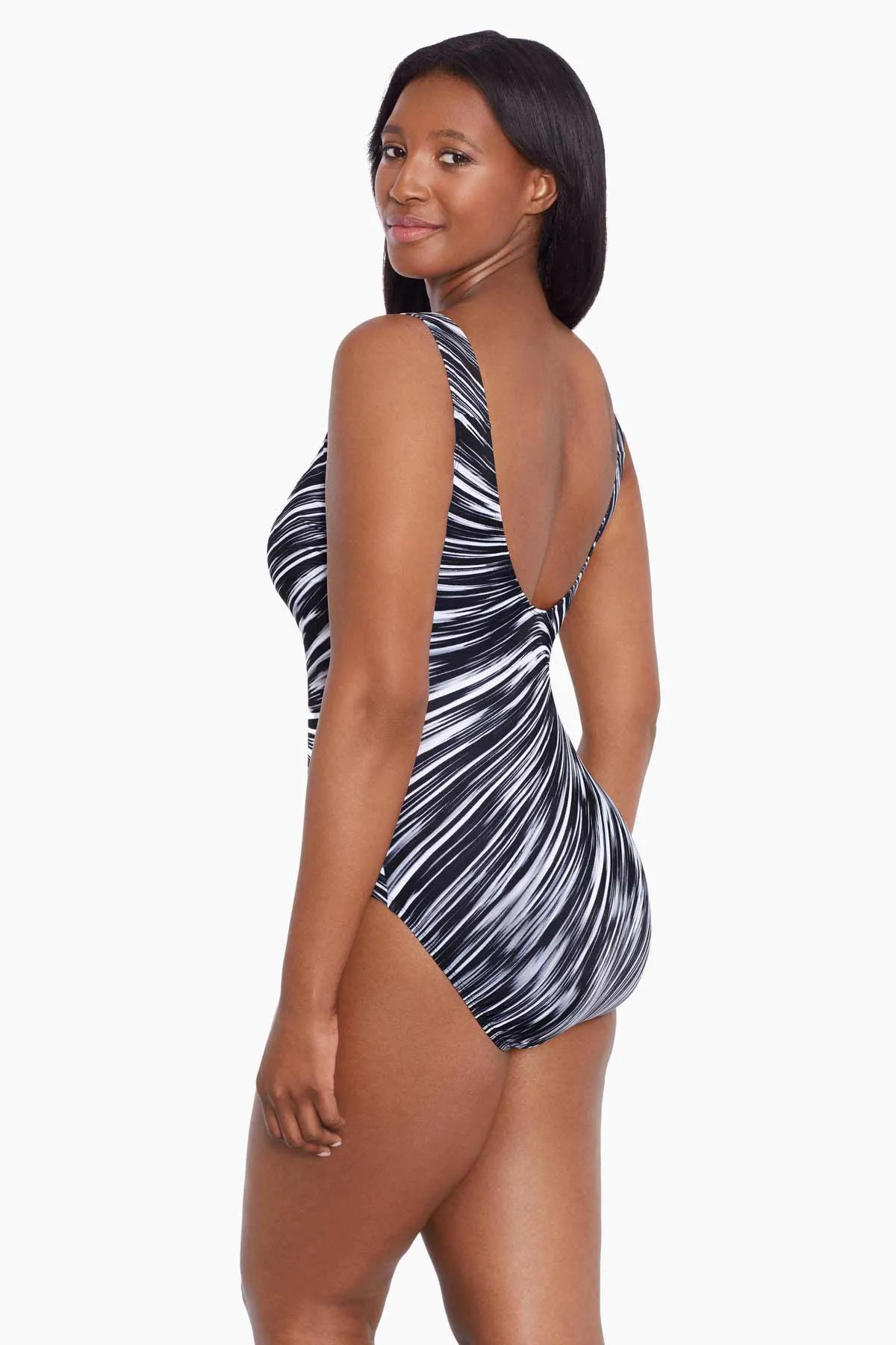 Long Torso Panel Scoopneck One Piece - Night Point sold by Longitude product image thumbnail 2