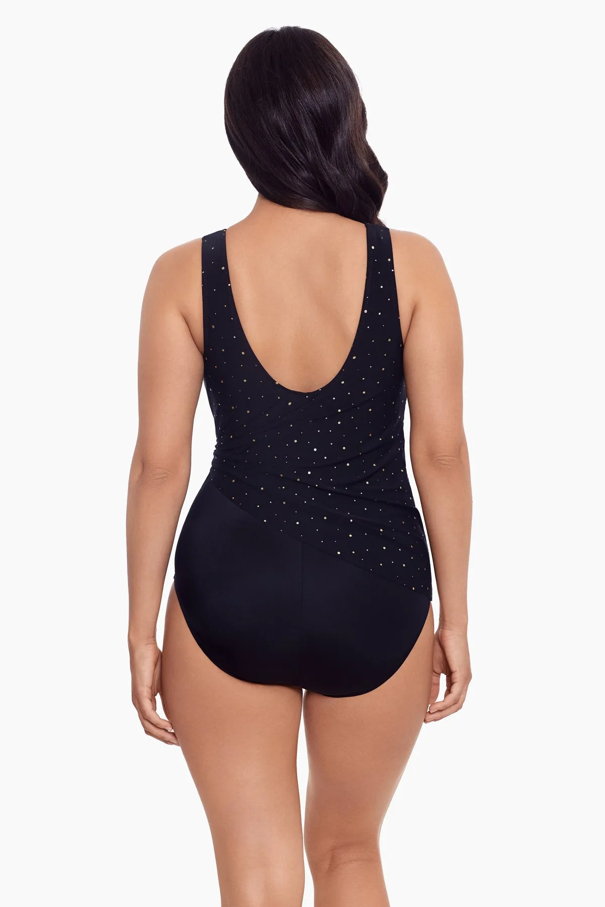 Long Torso Side Tie Wrap Surplice One Piece - Twinkle Twinkle sold by Longitude product image thumbnail 3