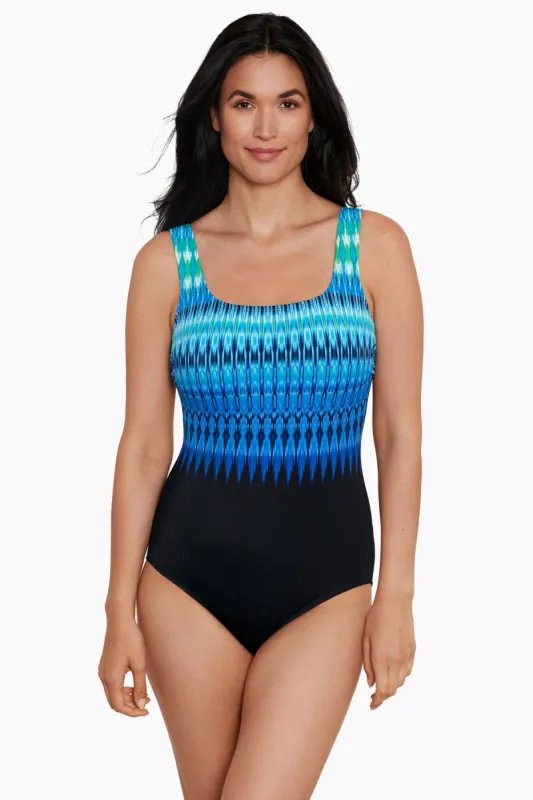 Scoop Neck Tank One Piece Swimsuit Pioneer Valley sold by Longitude