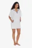Hooded Pullover Terry Swim Cover Up - White sold by Longitude