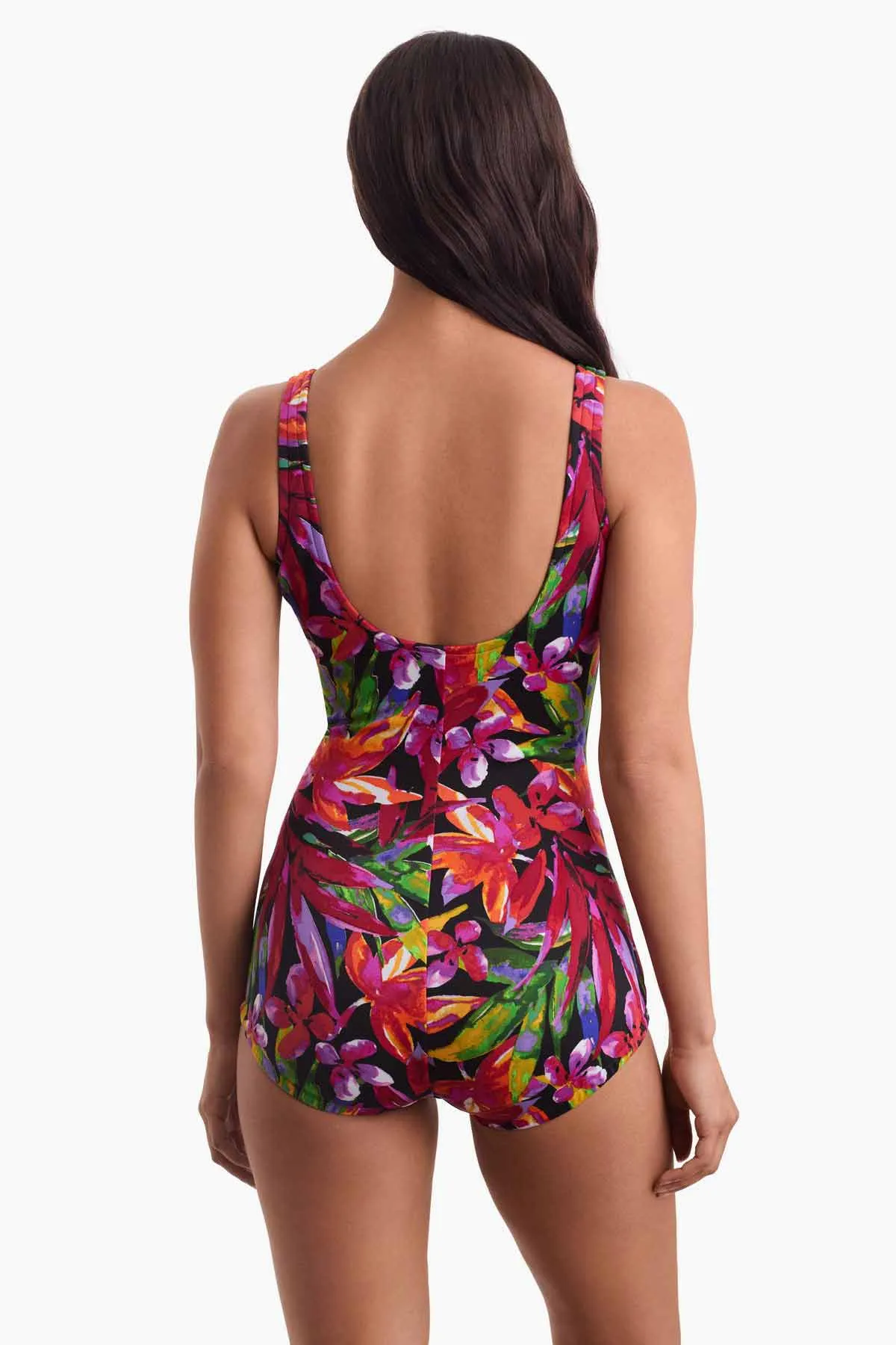 Spa Retreat Shirred Front Girl Leg Tank One Piece - Multi sold by Longitude product image thumbnail 3