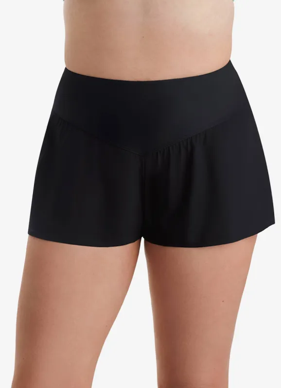 Vee Band Flare Short Swim Bottom sold by Longitude