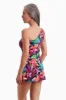 One Shoulder Swim Dress - Secret Jungle sold by Longitude