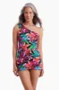 One Shoulder Swim Dress - Secret Jungle sold by Longitude